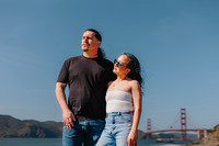 Chrysha & Mark Engagement Session Bakers Beach & Golden Gate Overlook
